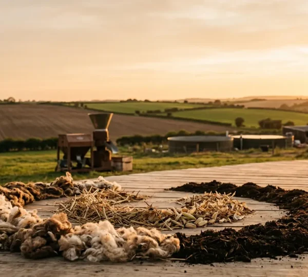 Sustainable farm waste management transforming organic materials into valuable resources through circular economy practices