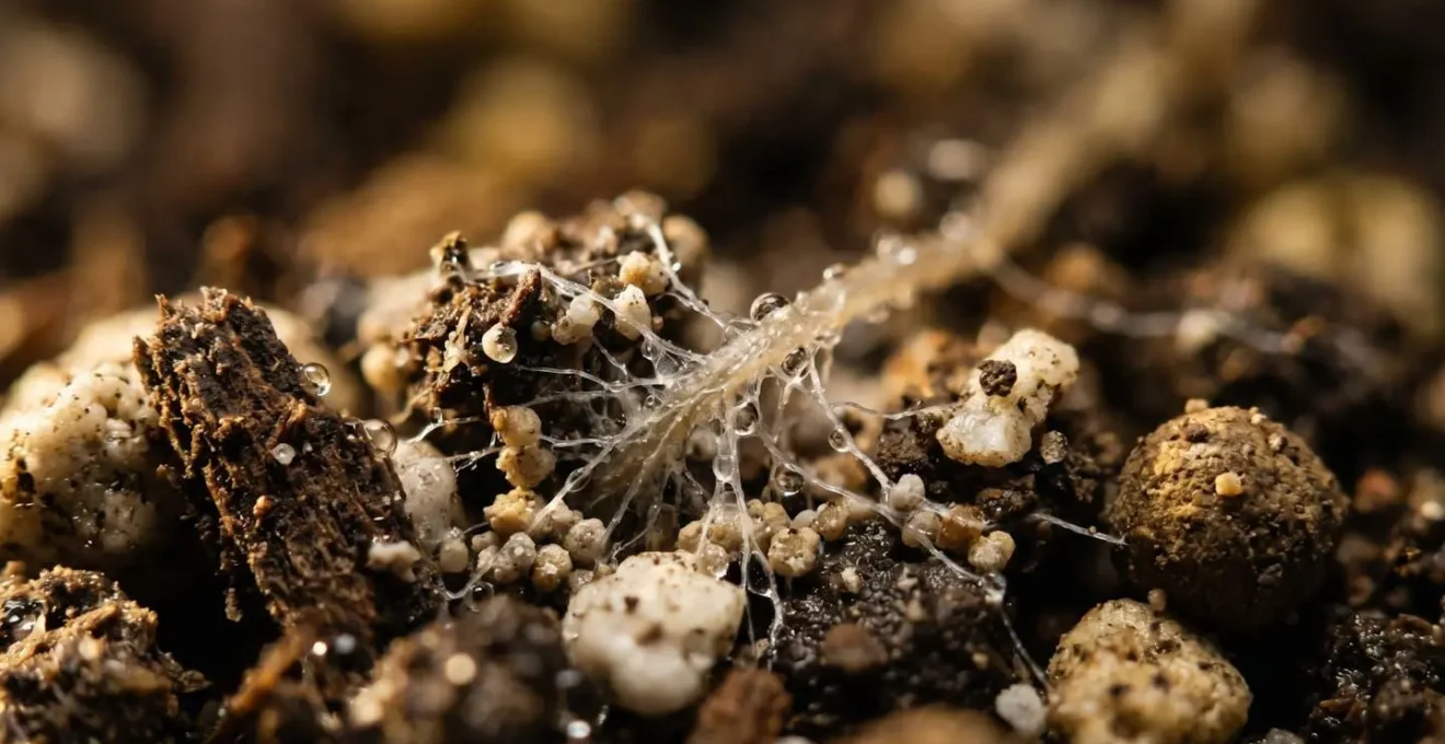 Microscale view of mycorrhizal spores and root hair interaction in soil environment